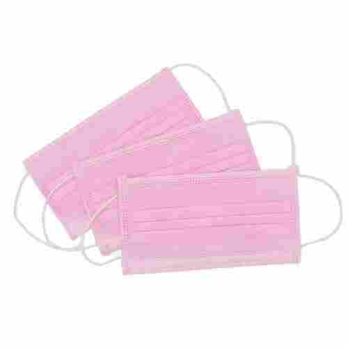Pink Color Face Mask 3 Ply Non Woven Face Mask For All Age Groups