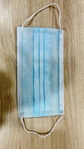 Breathable Sky Blue Color Single Use Non Woven Face Mask For Personal Safety Daily Wear