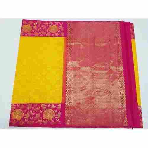 Anti Wrinkle And Fade Printed Pure Silk Saree With Blouse For Party And Casual Wear