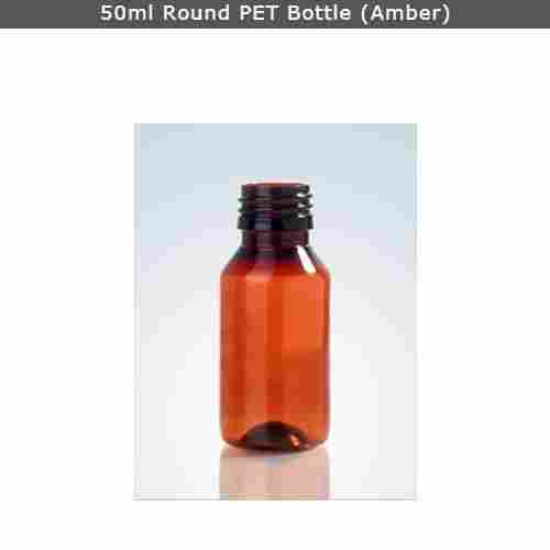 Brown 50 ml PET Bottle for Pharma