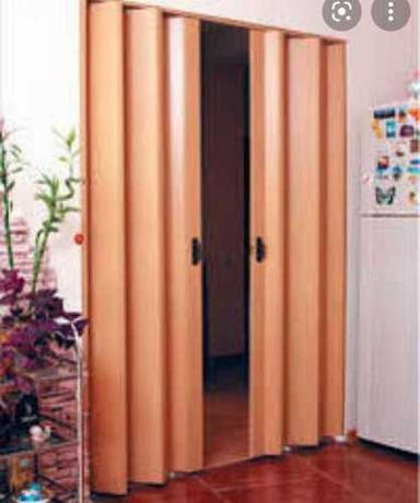 Natural Chemical And Corrosion Resistant Rectangle Shape Pvc Folding Door