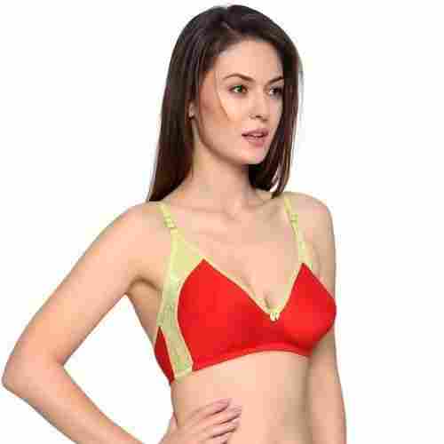 Comfortable To Wear Non Padded Designer Net Cotton Ladies Bra For Daily Wear