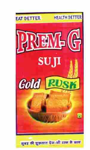 Hygienically Packed Crispy And Crunchy Prem G Baked Suji Rusk (44 Pieces Pack)