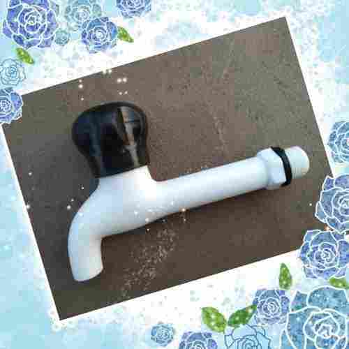 Black And White Plastic Long Body Water Tap For Bathroom Fitting