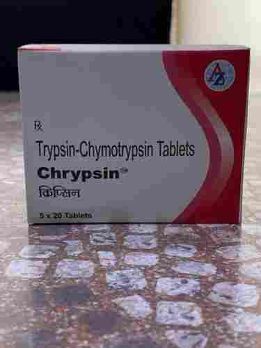 Chrypsin Trypsin-Chymotrypsin Pain Reliever Tablet - 5x20 Pack