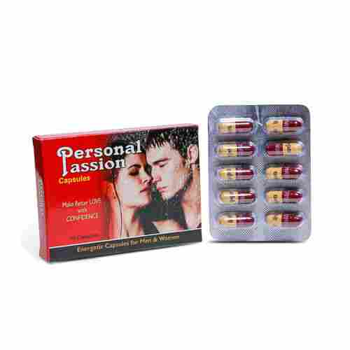 Personal Passion Energetic 10 Capsules For Men And Women, 6x10 Blister Pack