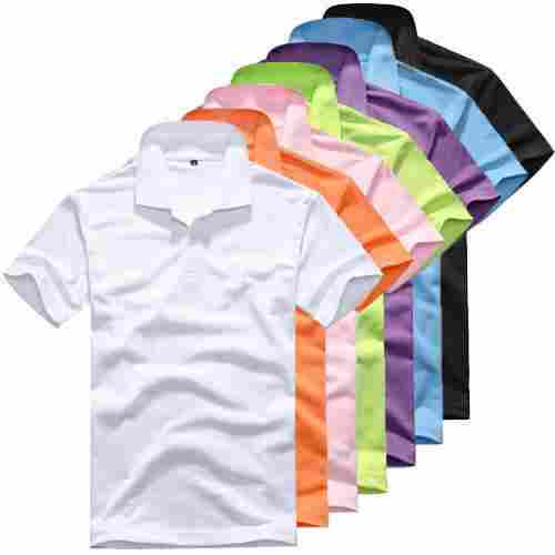 Collar Neck Short Sleeves Boys T Shirt With Breathable Pure Cotton Materials