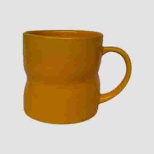 Brown Colour Ceramic Premium Quality Palin Round Twisted Mug For Corporate Gift