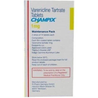 Champix 1 Mg Varenicline Tartrate गोलियाँ विशिष्ट दवा