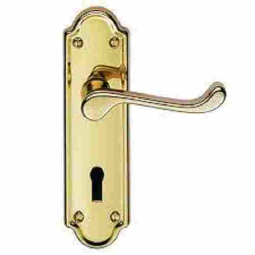 Contemporary Design Strong Durable Golden Polished Brass Door Handles Lock
