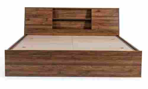 Fine Finish Brown Color Designer Wooden Double Bed For Bedroom