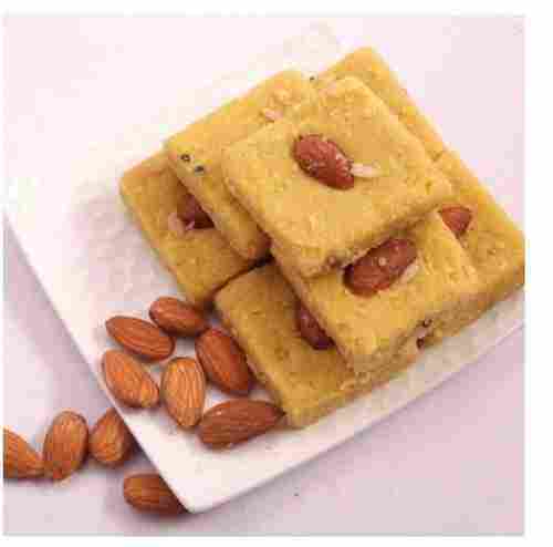 100% Fresh And Pure Besan Burfi With Made By Milk, Sugar, Dry Fruits And Deshi Ghee