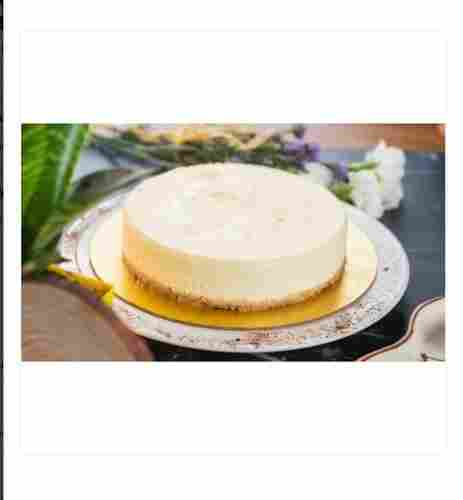 Rich And Creamy Vanilla Round Philadelphia Plain Cheese Cake For Birthday Parties