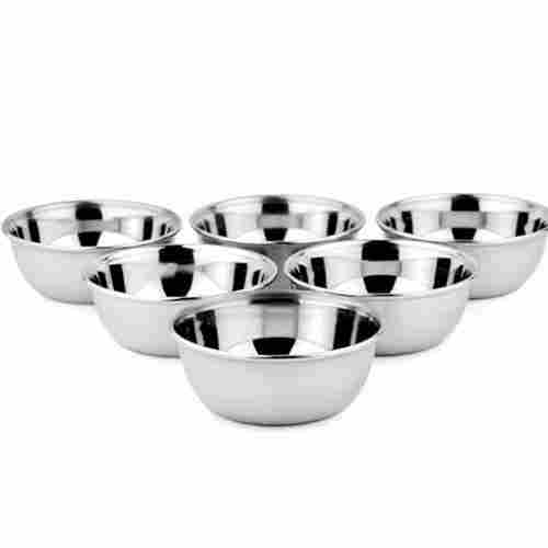 Stainless Steel Bowl Set Dish Serving Katori And Bowl Set Pack Of 6