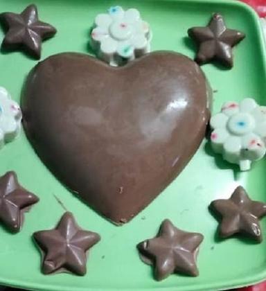 Dark 100% Natural Tasty And Delicious Heart, Star, And Flower Shape Vanilla And Chocolate Flavor Chocolate 