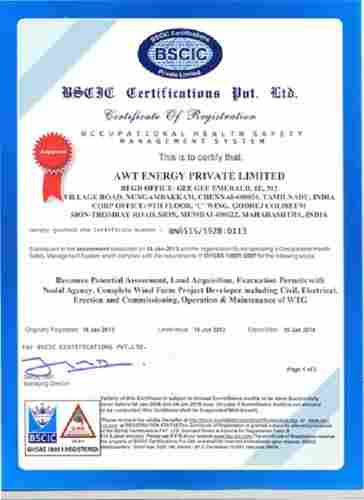 ISO 18001 : 2007 Certification Services