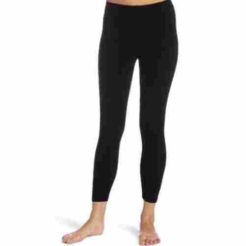 Plain Black Color Cotton Girls Legging With Stylish And Comfortable Design