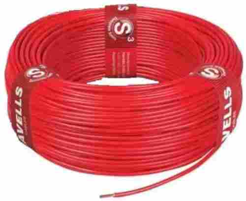 90 meter Long 0.8mm Copper Grade Red Color PVC Compound Insulated Electrical Cable Wire