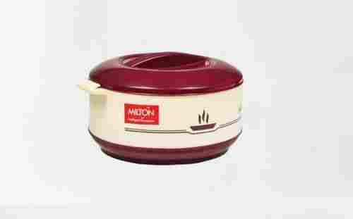 Sturdy Design Easy To Clean Light Brown And Maroon ABS Plastic Milton Casserole