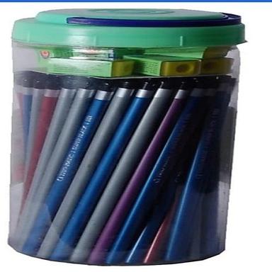 Black  3-4 Inch Multi Color Round Shape Pencil For Smooth Writing And Sketching
