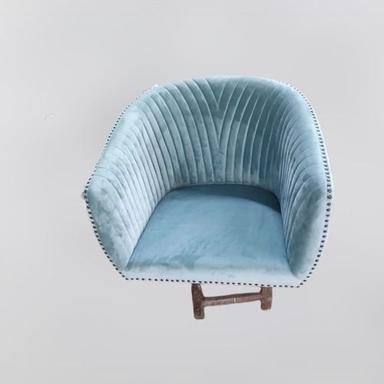 Handmade Blue Color Fashionable And Comfortable Arm Chair For Your Drawing Room