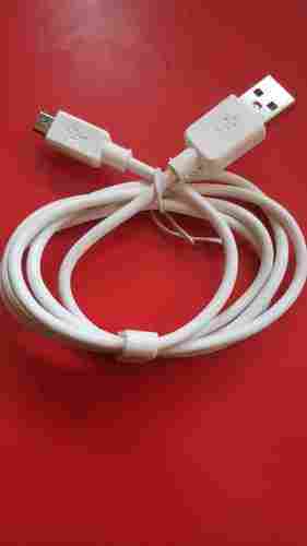 28/42, 2.8 Amp 1 Meter White USB Data Cables For Mobile Phone