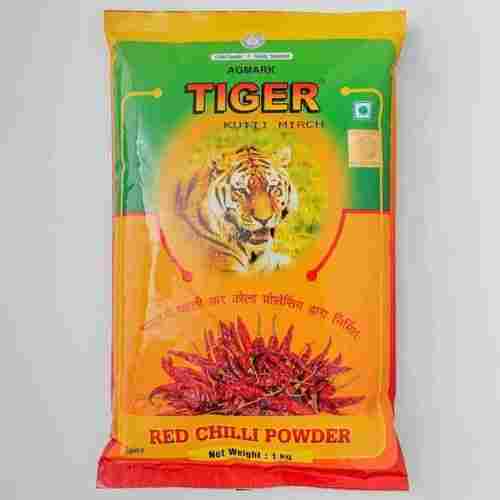 Crushed & Dried Pepper Flakes Tiger 'Kutti Mirch' Red Chilly Powder In 1kg Pack