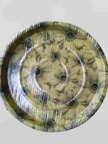 12inch Sunflower Printed Medium Round Disposable Paper Plate For Parties And Events