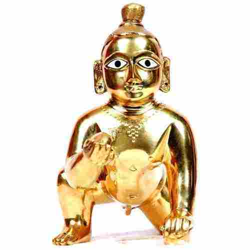 5-8 Inches Brass Polished Antique Statue For Home Decor