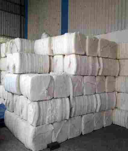 Pure White Raw Cotton Bale Used In Textile Industry, Filling Material