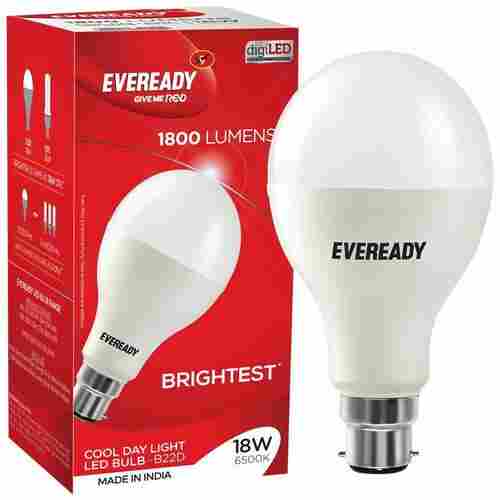 Reliable Nature Energy Saving Cool Day Round Shape White LED Bulb (18 Watt)