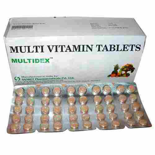  Multi Vitamin Tablets Multi Dex With Vitamins B1, B2, B3, B6, B12, C, D2, E, Biotin