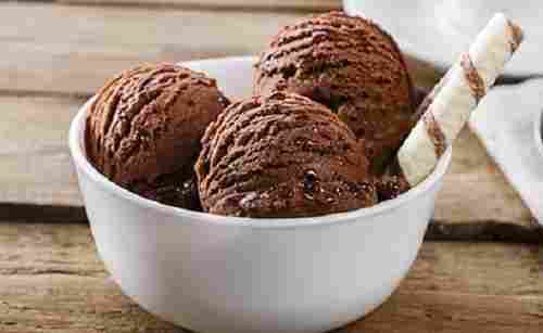Chocolate Ice Cream With Lavish Cocoa, Rich Tasty Chocolate Smooth And Creamy