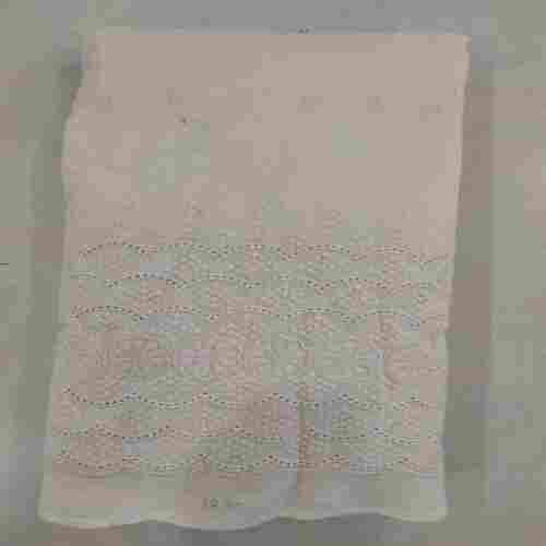 Embroidery Width 44 Inch, Off White Schiffili Cambric Cotton Palazzo Fabric