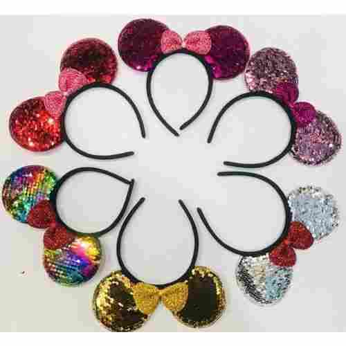 Micky Fashion Hair Band With Alloy Base And Fabric Upper Material For Party Wear