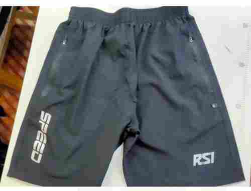 Skin Friendly And Comfortable Cotton Black Color Sport Wear Mens Shorts