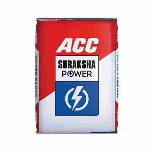 Opc-53 Grade 50kg Acc Suraksha Power White Cement For Construction