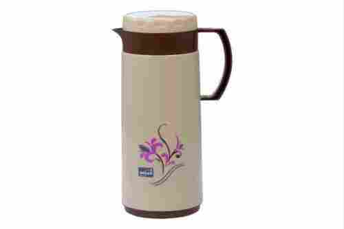 White And Brown Color Round Printed Thermo Flask Jug, 1700 Ml Capacity