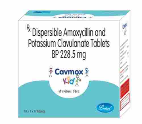Cavmox Kids Dispersible Amoxycillin And Potassium Clavulanate Antibiotic Tablets