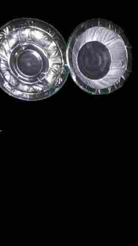 Disposable Round Coated Silver Color Paper Bowl For Party Uses