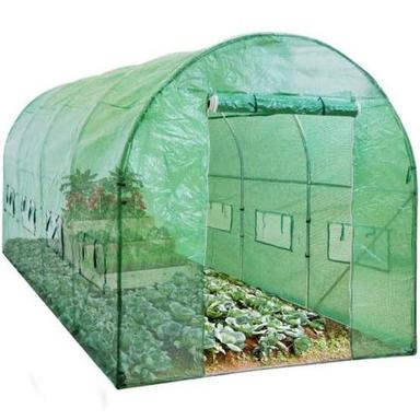 Prefab Built Type Large Size Green Color Portable Green House For Agriculture High Strength