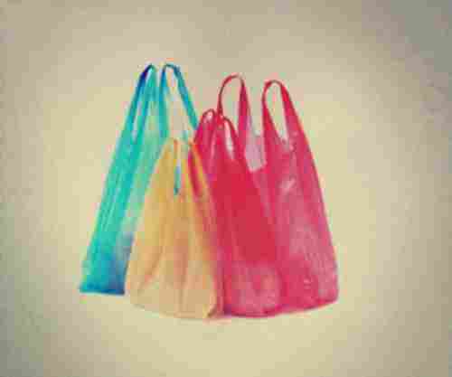 Plain Water Proof Plastic Carrier Bags In Various Colors For For Shopping