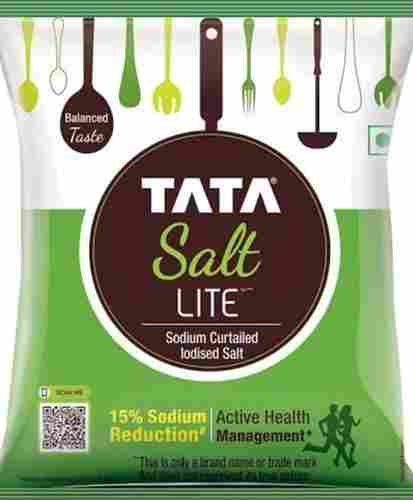 Tata Salt, 15% Low Sodium Curtailed Iodised Salt, Pack Size 1 Kg
