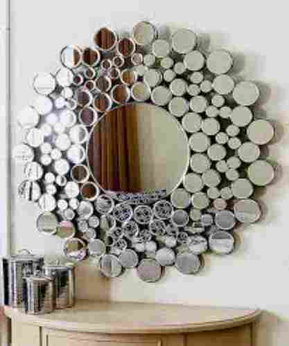 Wall Mounted Modern Magnet Designer Mirror In Round And Oval Shape