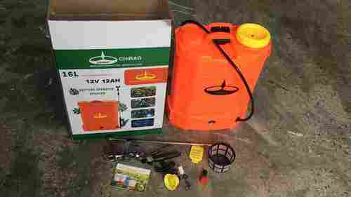 12 Volt, 12 Ah Prish Orange Color Plastic Battery Spray Pump, For Agriculture 