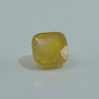 Cushion Cut Natural Yellow Sapphire (Pukhraj) Stone With Ggl Lab Certified