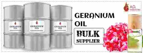 Steam Distilled Geranium Leaf Essential Oil (Pelargonium Graveolens) For Medicinal Use