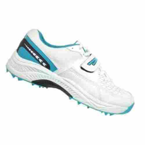 Soft Cushioned Insole Men Blue and White Stylish Cricket Sports Shoes