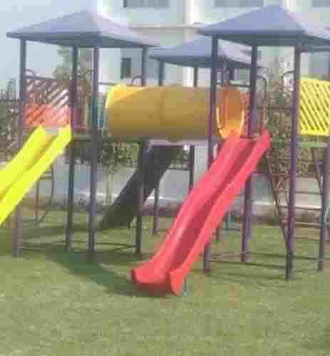 Multicolor Heavy-Duty Iron And Pvc Playground Slide, Age Group: 6-12 Years 