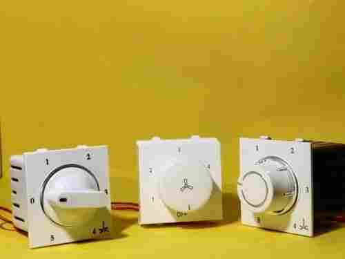 5 Step White Ceiling Fan Regulator For Controlling Speed & Voltage, 220v